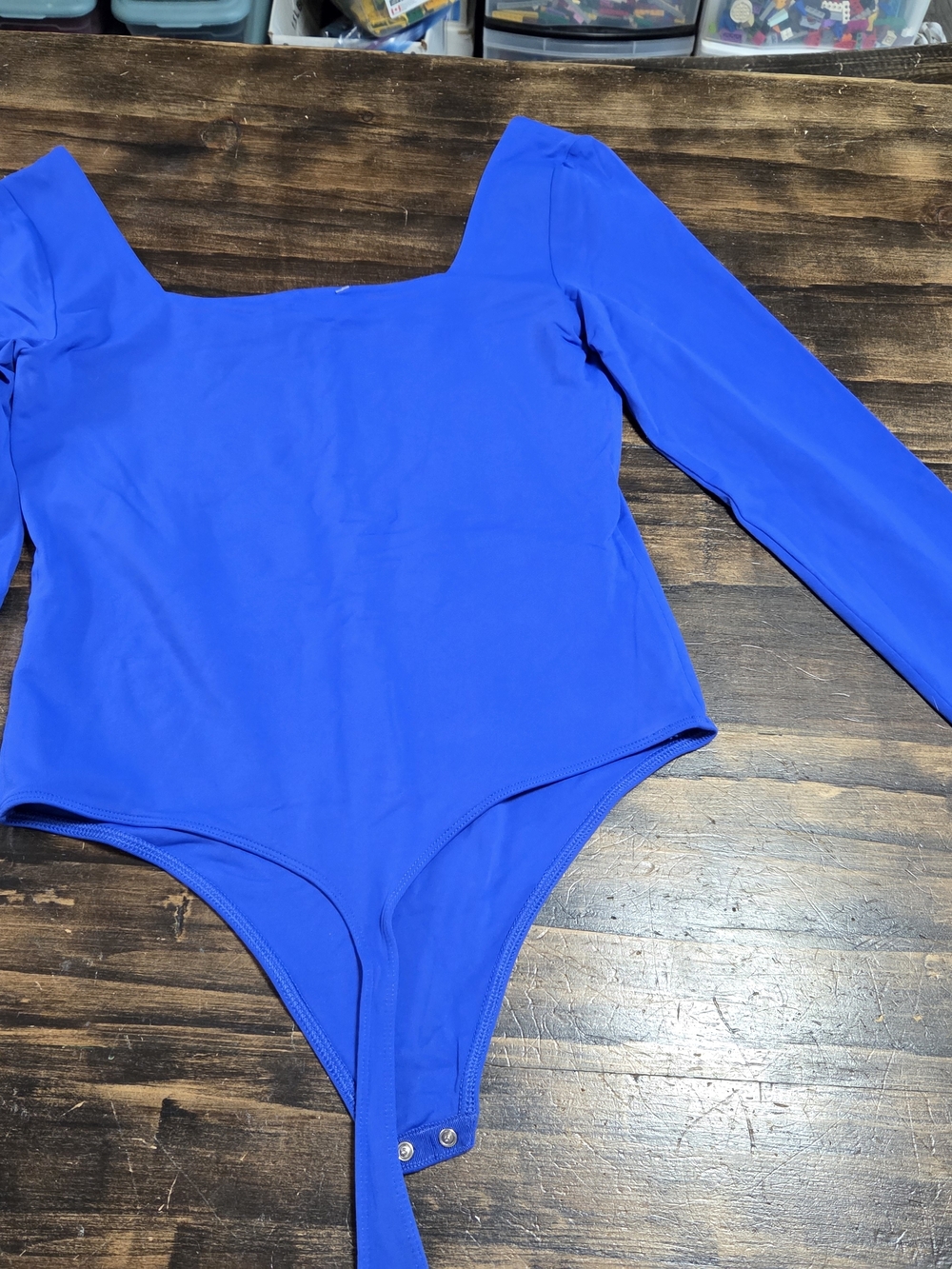 Aritzia Royal Blue Long Sleeve Bodysuit
